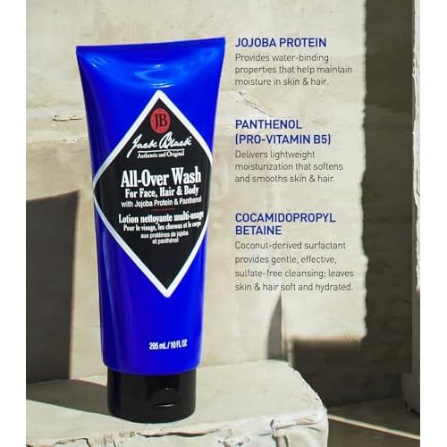 Jack Black Body Collection Set for Men - Mens Body Wash, Pit Boss Men's Deodorant, Body Lotion, Grooming Kit