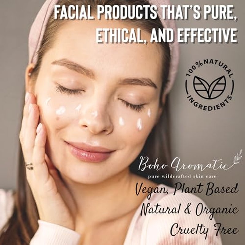 Natural Skincare Gift Set for Women ? Hydrating Face Cleanser, Moisturizer & Eye Cream ? Clean Beauty Facial Kit with Botanical Ingredients ? Perfect Self Care or Christmas Gift by Boho Aromatic