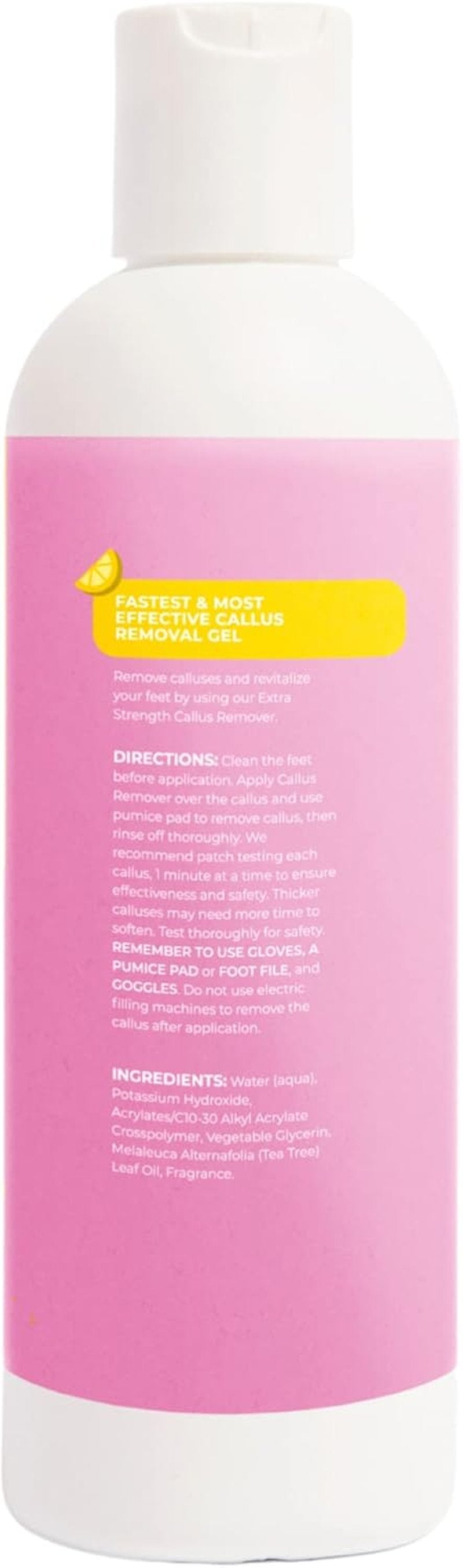 Cacee 8oz Foot Callus Remover - Tea Tree Oil & Lemon Scent | Effective Foot Care Treatment for Smooth Feet