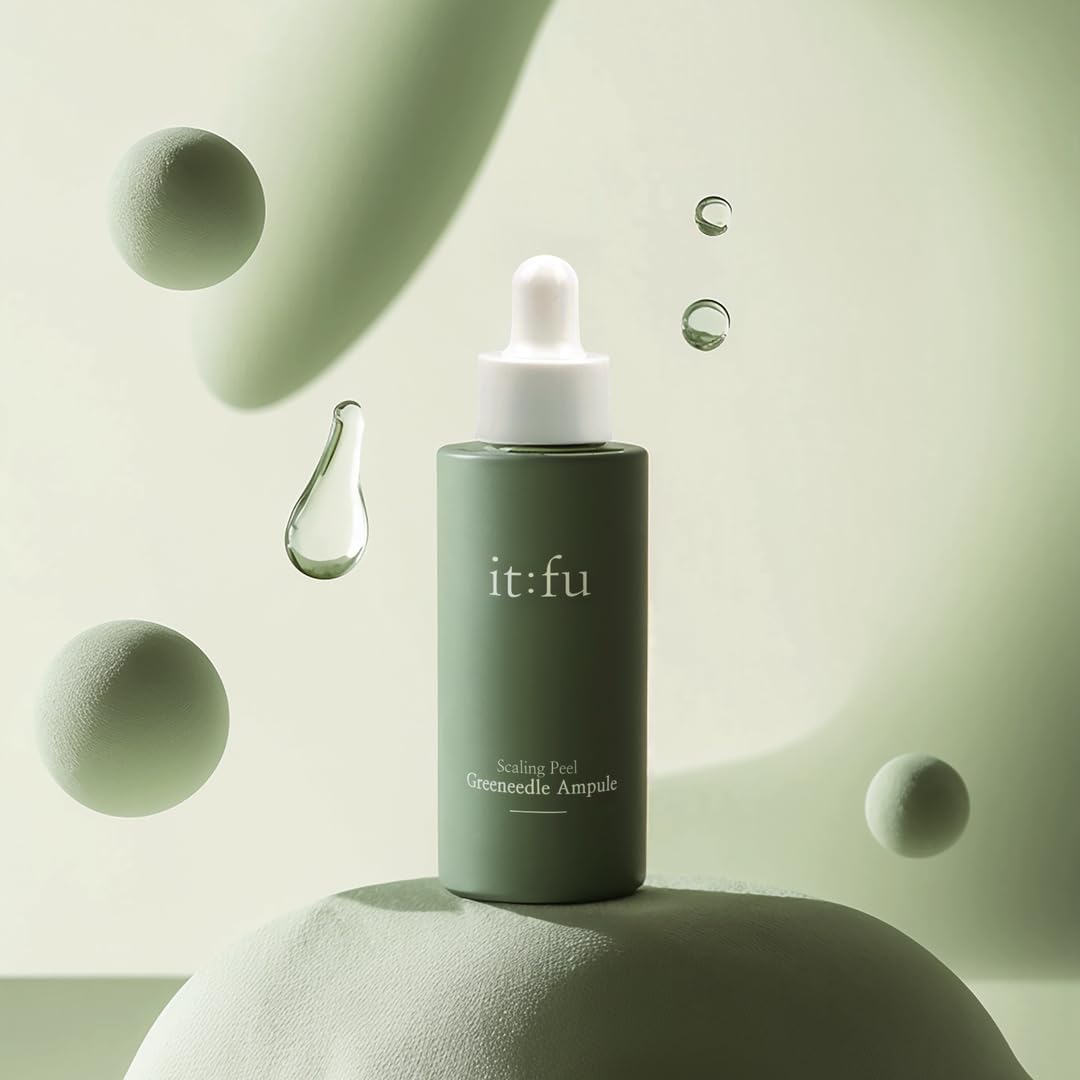 it:fu Scaling Peel Greeneedle Ampoule | K-Beauty, Spicule Ampoule, Pore & Dark Spot Care, Removes Skin Pigmentation & Exfoliates Dark Skin Spot, Contains Madecassoside 1.01 fl. oz