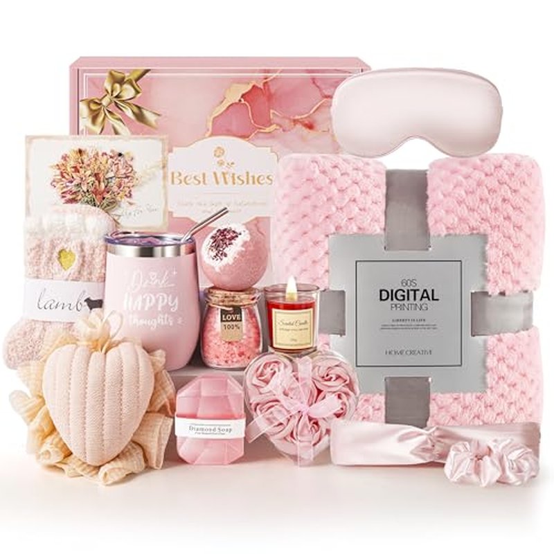 Gifts for Women,Mothers Day Relaxing Spa Gift Baskets for Mom,Happy Birthday Gift Ideas Basket