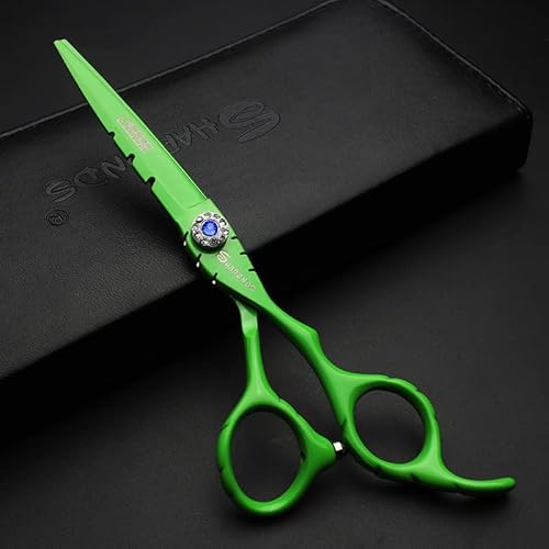 SHARONDS 6 Inch 440C High Hardness Stainless Steel Hair Scissors Hair Salon Hair Stylist Cutting Thinning Tool Barber Special (scissors set) (6 inch 2pc-C)