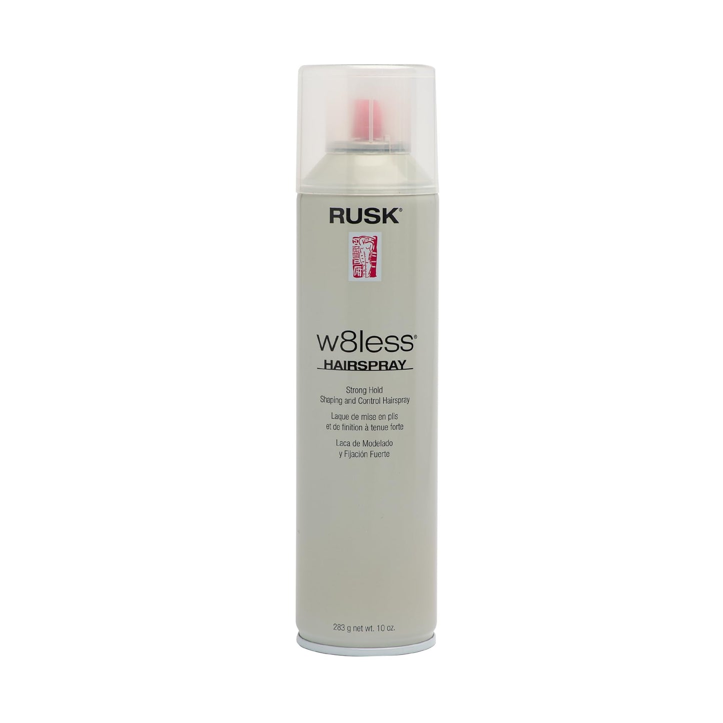 RUSK W8less Strong Hold Shaping And Control Hairspray, Provides Natural Texture and Long Lasting Support, 80% VOC, 10 oz
