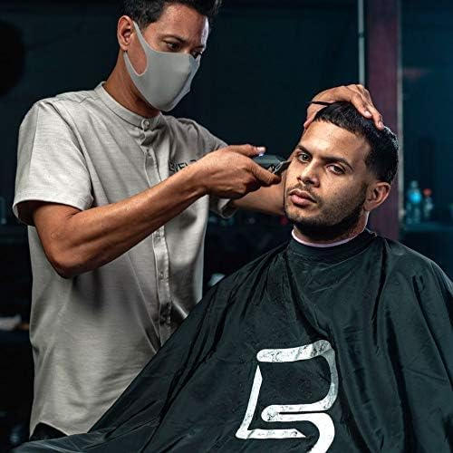 Black Barber Cape - Adjustable Neck Closure for Comfort | Universal Size for Stylists