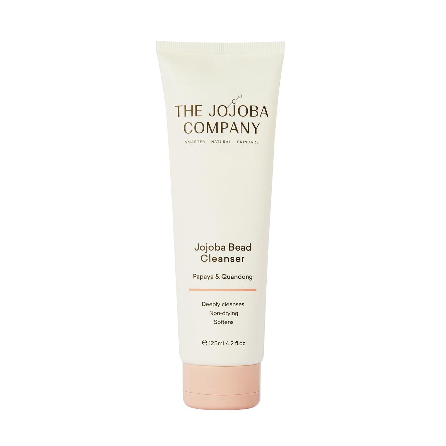 Jojoba The Company Bead Cleanser with Papaya & Quandong – Creamy Exfoliating Face Wash for All Skin Types – Hydrating & Gentle Daily Cleanser Beads for Smooth, Radiant Skin – 125ml