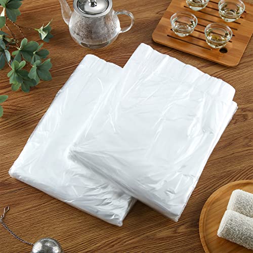 100 Pcs Disposable Foot Tub Liner Portable Bath Bags Plastic Pedicure Spa Bags Thin Large Foot Bath Liners Disposable Spa Hotel Home Use, 25 x 23 Inches