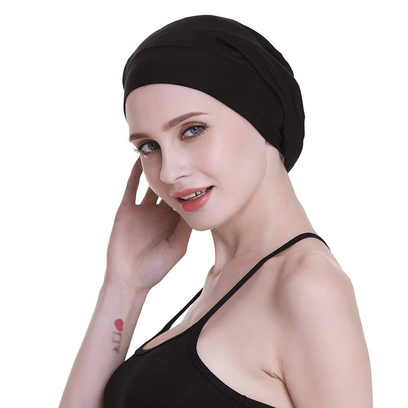 FocusCare Satin Cap 100% Mulberry Silk Lined Sleeping Hats for Natural Hair
