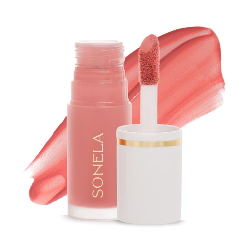 SONELA Blissful Moment Dewy Liquid Blush (Petal Bloom, 0.27 Fl Oz)