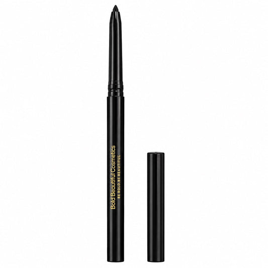Bold Beautiful Cosmetics Black Eyeliner Pencil Waterproof Pencil Eyeliner, 0.01 oz