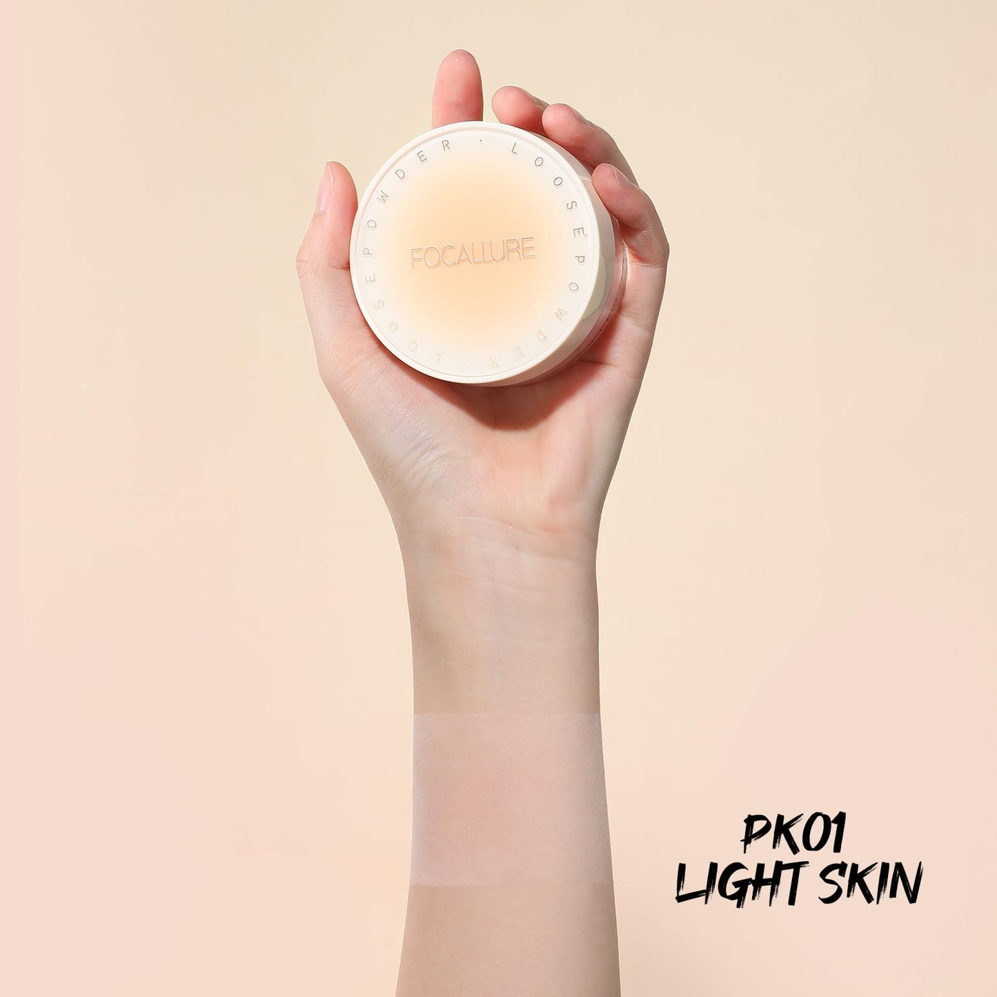FOCALLURE Loose Setting Powder,Long Lasting Oil Control Face Powder,Lightweight Face Finishing Powder, Shimmer and Skin-Smoothing Makeup Powder,CC01