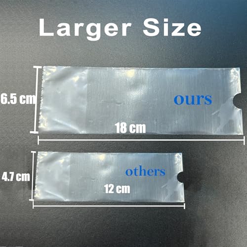 400Pcs Large Machine Pen Covers - Urknall 3"x7" Gun Covers Extra Large Tattoo Pen Sleeves Bags Big Machine Covers Transparent Tattoo Machine Covers Sleeves Tattoo Pen Covers