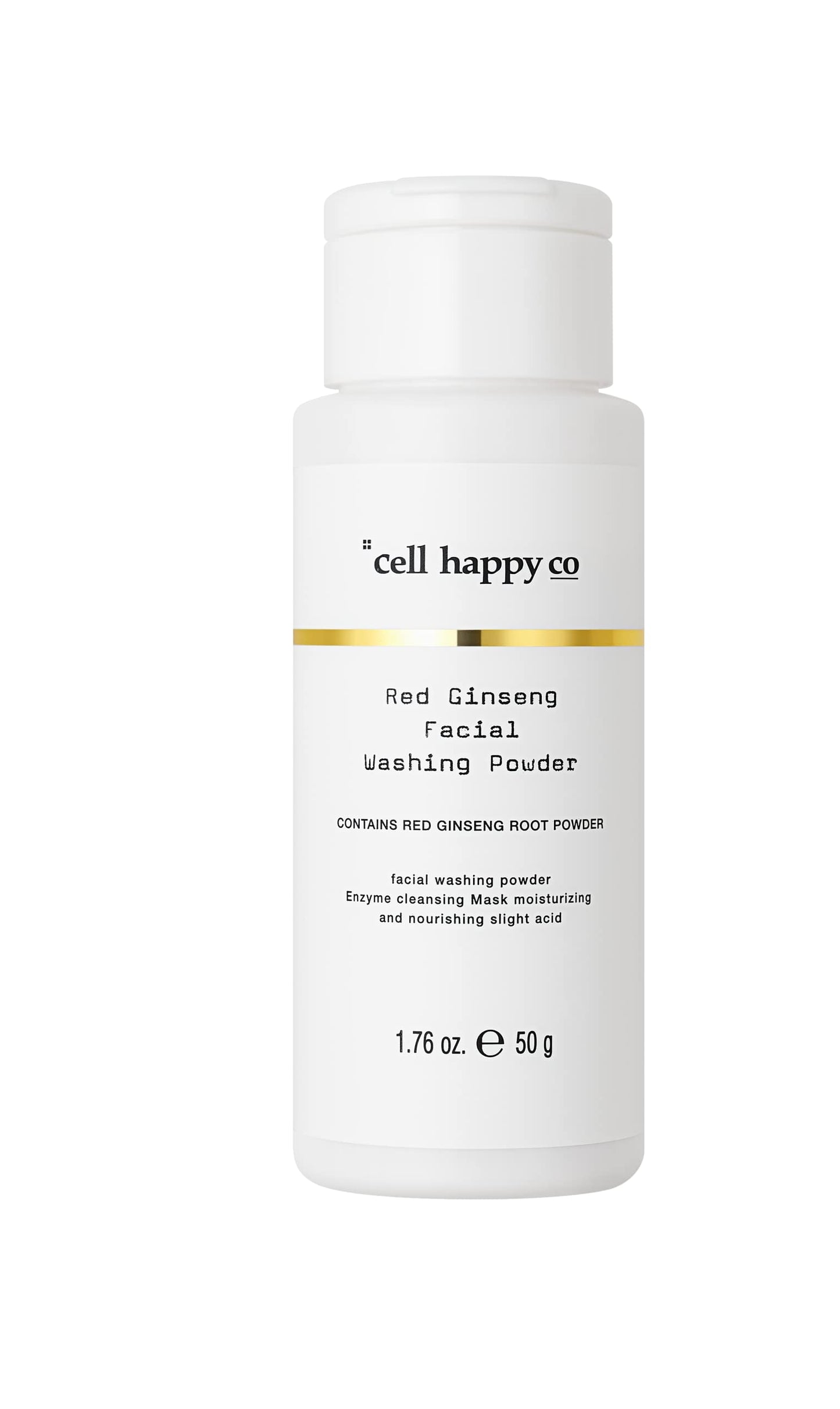 cell happy co Red Ginseng Facial Washing Powder, Powder face cleanser, Enzyme cleanser, Real red ginseng 10%, Dry & Trouble skin (1.75 Oz)
