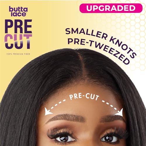 Sensationnel Butta Lace Precut Wigs - Unit 2 Glueless Extra Wide 5 Inch Deep Parting Synthetic Pre Tweezed Smaller Knot Hairline (SH/HONEY)
