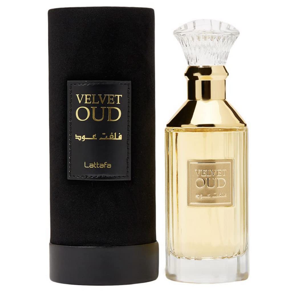 Lattafa Velvet Oud for Unisex Eau de Parfum Spray, 3.4 Ounce (Pack of 2)