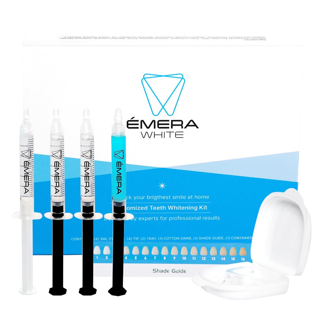 EmeraWhite Teeth Whitening Kit - 9-Day Whitening System for Sensitive Teeth - Professional At-Home Treatment for Fast, Safe Results | Enamel Safe