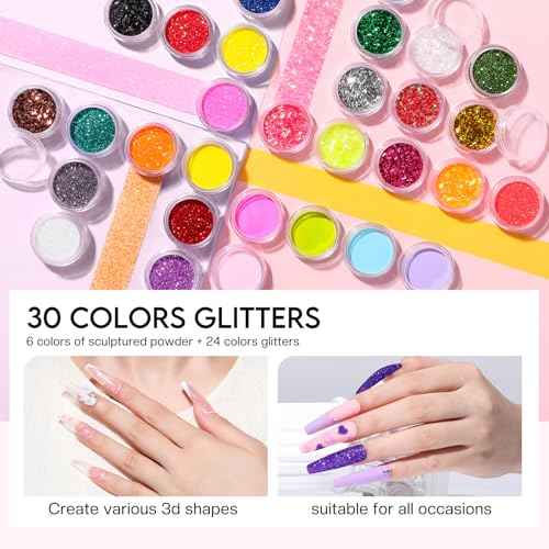 Morovan Acrylic Nail Kit with Everything: Beginners Professional Nail Kit Set for Starter Acrylic Nail with Drill Nail Christmas