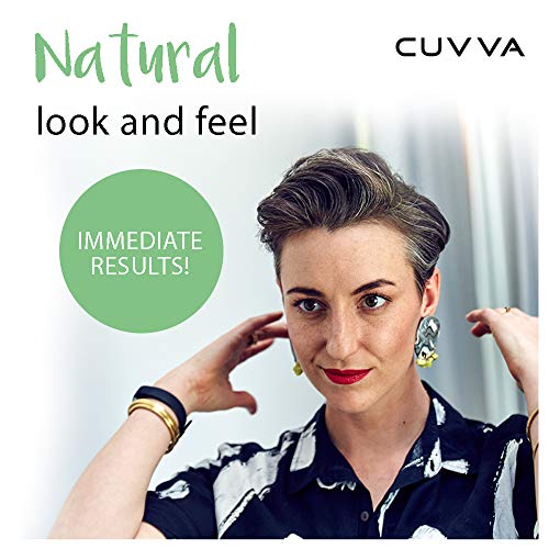 CUVVA Hair Building Fibers (30g) - Instantly Fill in Fine and Thinning Hair to Create a Thicker, Fuller Look - 13 Different Shades for Men & Women - Black