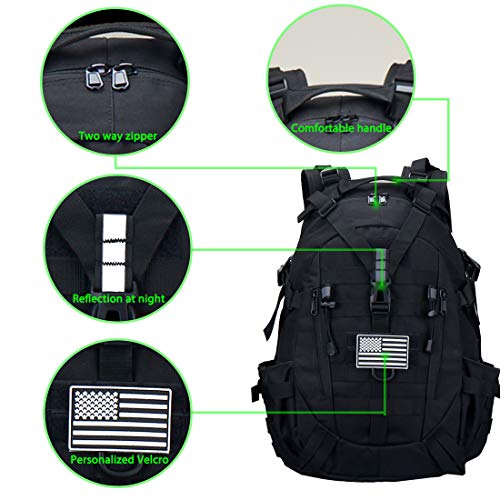 Pickag Tactical Backpack Military Molle Bag Camping Trekking Fishing Gym Traveling Motorcycle Hiking Daypack