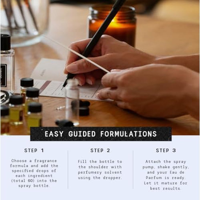 EGALITE | Complete DIY Perfume Making Kit/Fresh, Citrus, Aromatic/For Men Women & Families/Create Your Own Custom Fragrances/Perfume starter kit/Unique & fun gift for Christmas