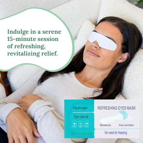 Cold Compress Hydrogel Eye Patch - Cooling Eye Mask, Easy to Carry, No Need to Freeze