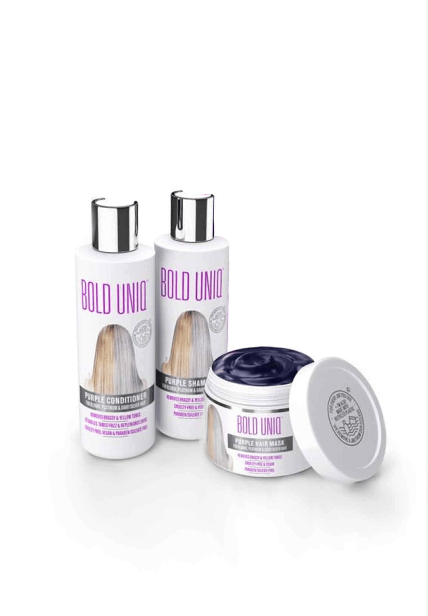 Purple Conditioner for Blonde, Platinum & Gray/Silver Hair. Reduce Brassy Yellow Tones. Toner for Bleached & Highlighted Hair - Moisturises - Cruelty Free, No Parabens or Sulfates - 237 ml