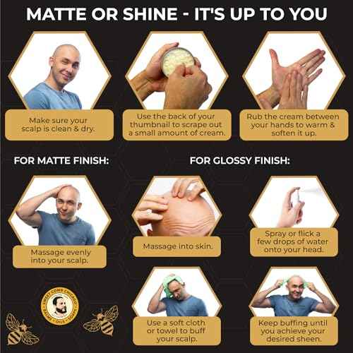 Bald Head Polish: Mens Aftershave Polish for Men, Waterproof Moisturizer for Bald Heads, Great for Father's Day, Christmas, Holiday, 4 OZ.