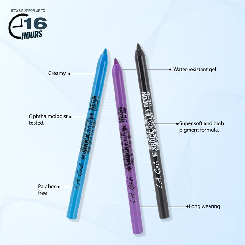 L.A. Girl Shockwave Eyeliner - Vivid Color GP739 for Bold Eye Makeup