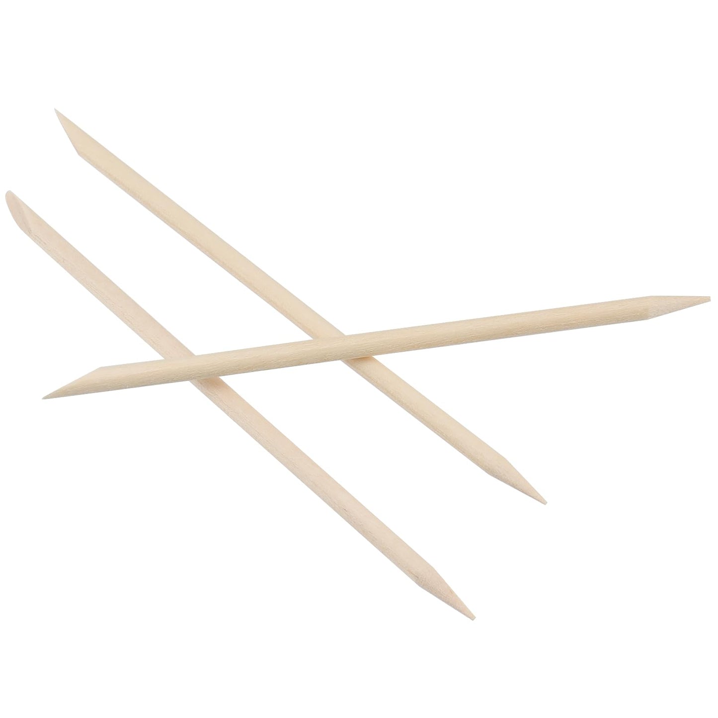 LEXININ 2000pcs 4.5 Inch Orange Wood Nail Sticks, Double Sided Wooden Cuticle Pusher Sticks, Manicure Stick for Nails, Manicure Pedicure