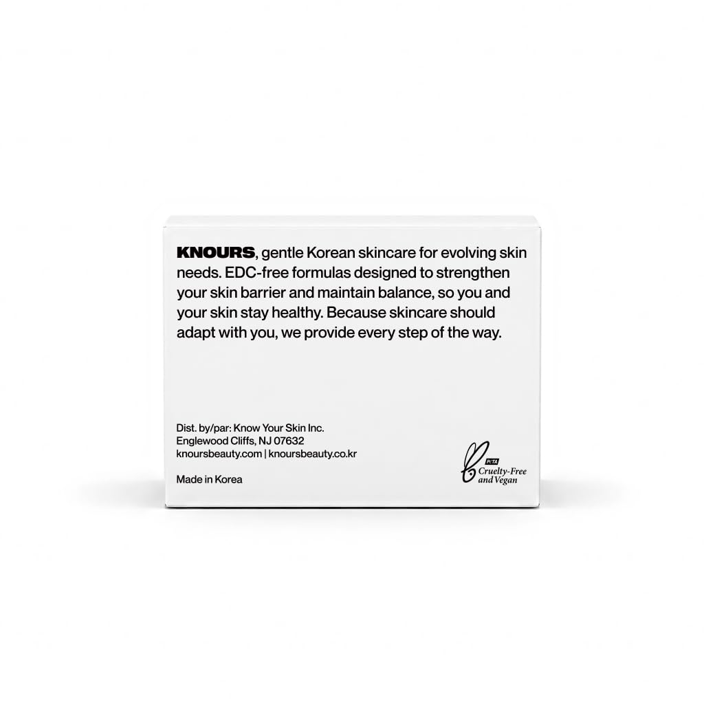 Knours. Korean Phyto Mucin Skin Barrier Repair Cream – Lightweight 6 Ceramide Gel Moisturizer for Oily, Sensitive & Acne Prone Skin, Certified Vegan & Natural, Fragrance Free, 50ml / 1.69 fl oz