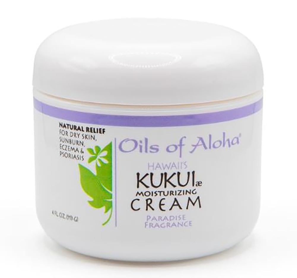 Hawaiian Kukui Moisturizing Cream w/Paradise Fragrance by Oils of Aloha - 4oz.
