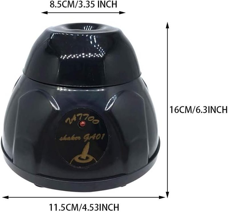 Electric Tattoo Ink Mixer - 5200RPM Pigment Shaker for Effortless Mixing | Black