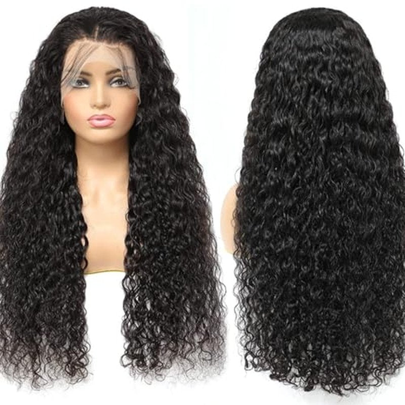 30 Inch Deep Wave Lace Front Wigs Human Hair Wigs for Black Women 13x4 HD Transparent 200% Density Glueless Wigs Deep Curly Lace Frontal Wigs Human Hair Pre Plucked With Baby Hair
