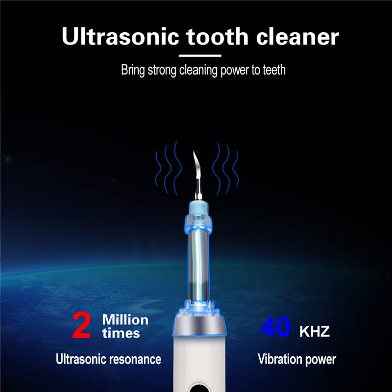 Professional Plaque Remover - Intelligent Teeth Cleaning Tool with 5 Modes & 4 Replaceable Heads | Dental Care Kit