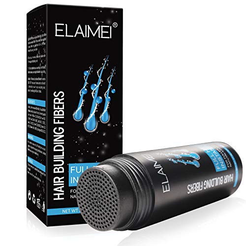 Hairline powder Hair fiber natural hair fiber Apply to men women Get thick hair Conceals Hair Loss (Medium Brown)