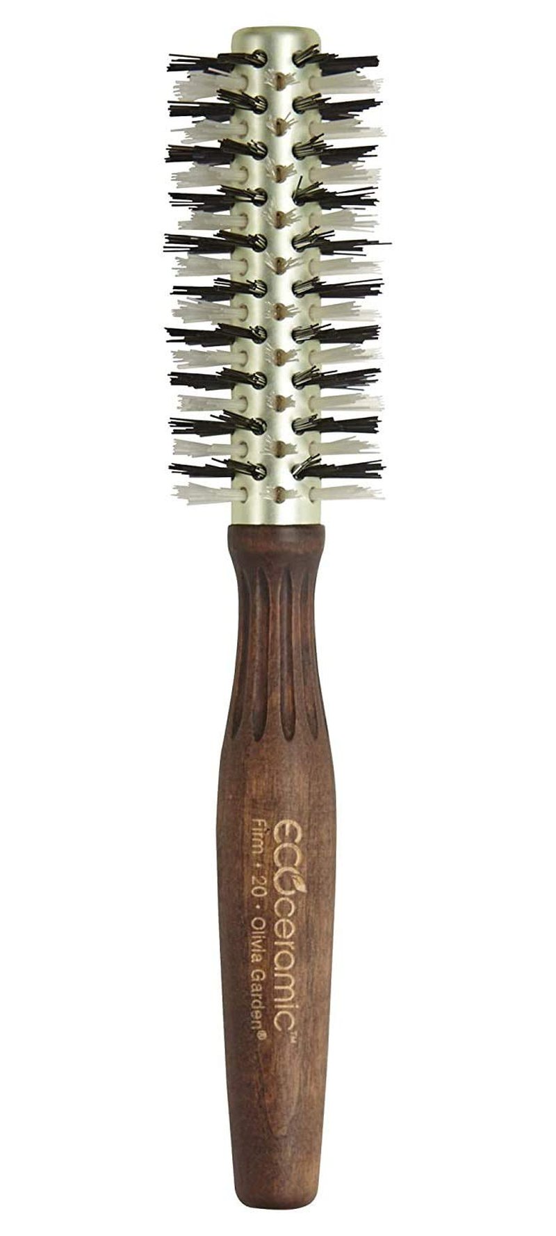 Olivia Garden Ecoceramic Firm Bristles Round Thermal Hair Brush (1 3/4")