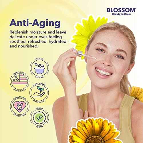 Blossom Unscented All Natural, Vegan, Cruelty Free Face Oil with Vitamin E, Infused with Real Flowers, Made in USA, 1 fl. oz., Summer Breeze