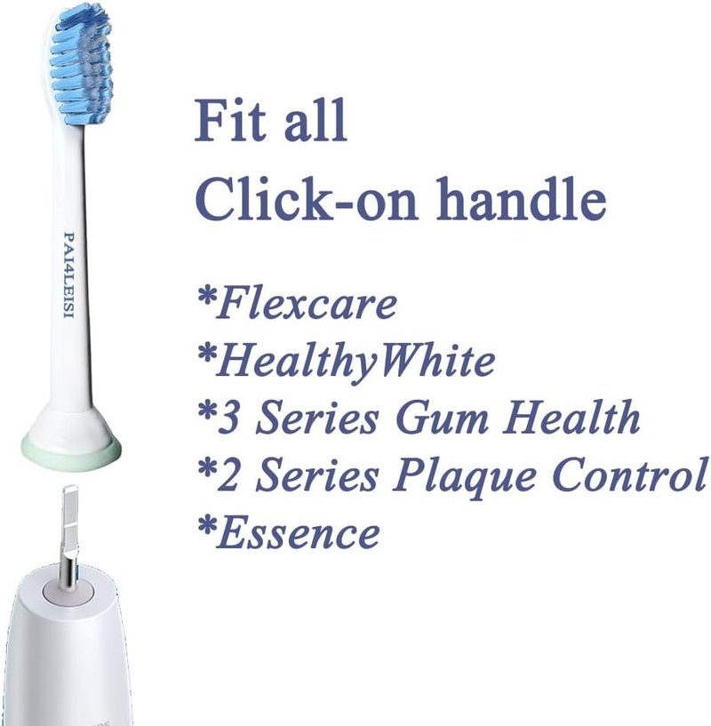 Sensitive Replacement Toothbrush Heads for Philips Sonicare - Soft Bristles, 6 Pack