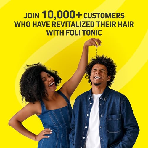 Hair Growth Vitamins for Women & Men | DHT Blocker with Saw Palmetto & 10000mcg Biotin, Foli Tonic Hair Growth Supplement ? Supports Fuller, Thicker Hair Appearance, Non-GMO, 60 Vegan Capsules