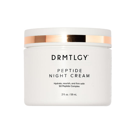 DRMTLGY Peptide Night Cream, Anti-Aging Face Moisturizer with Ceramides & Peptides, Hydrating & Firming Night Cream for All Skin Types. 2 oz, 2 pack