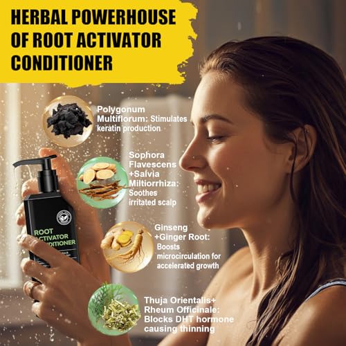 Root Activator Shampoo and Conditioner for Men: Hair Growth Set for Hair Loss and Thinning Hair