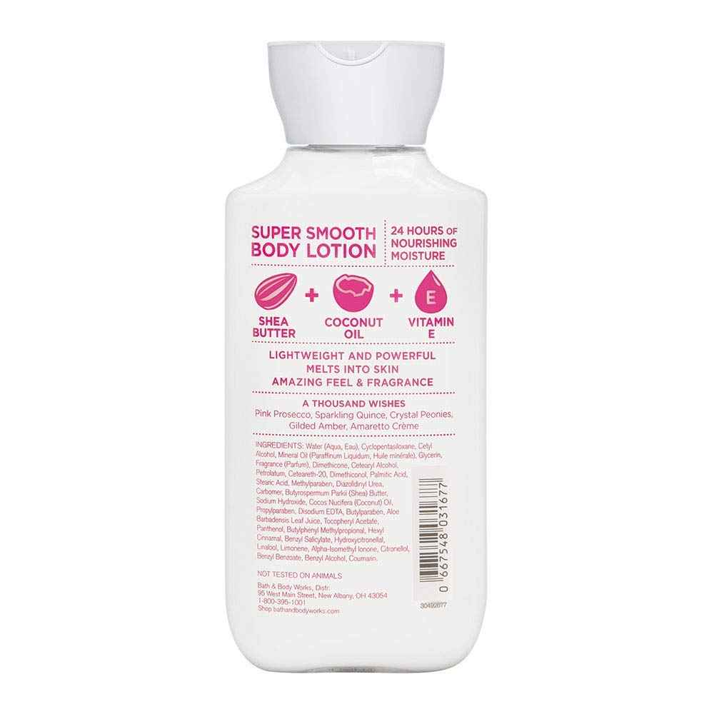 Bath & Body Works A Thousand Wishes Super Smooth Body Lotion, 8.0 Ounce