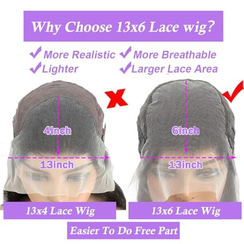 Deep Wave Lace Front Wigs Human Hair 200% Density 22 Inch Deep Wave Curly Wig Human Hair Lace Front Wigs For Women 13x6 Glueless Frontal Wig Human Hair Pre Plucked