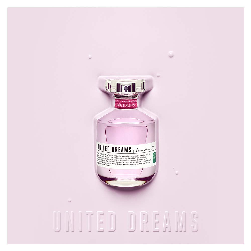 Benetton United Dreams Love Yourself Eau de Toilette Spray for Women, 2.7 Ounce