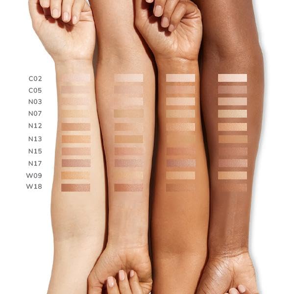 Air Glow Foundation - Lightweight Liquid with Hyaluronic Acid for Dewy Radiance | Buildable Coverage, 1 fl oz, C05
