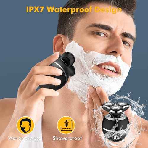 Electric Razor for Men, 2025 Upgrade Electric Shavers for Men, Cordless Rechargeable Shaver for Men, Wet/Dry Mens Shaver Face Shaver, Quick Electric Razor Grooming Kit