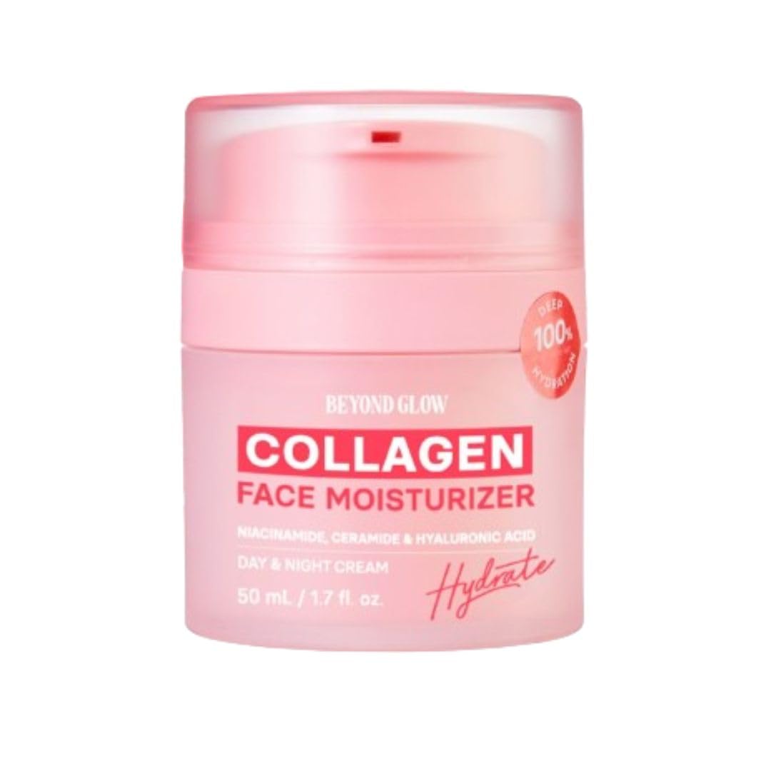 AVON Beyond Glow Collagen & Hyaluronic Acid Moisturizer - Lightweight Daily Face Cream for Soft, Hydrated Skin