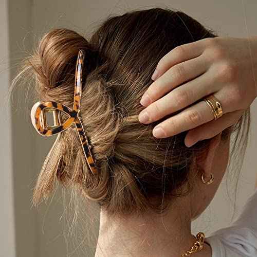 Hair Clip, 3 Pack - Large Metal Hair Claw Clips for Women's Thick or Thin Hair, 3 Styles, Practical, Sturdy - Perfect for Long Hair, Short Hair, Daily or Special Occasions