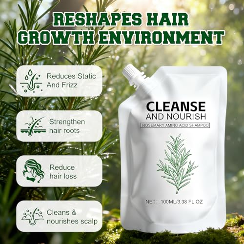 Rosemary Amino Acid Shampoo,Hair Growth Shampoo for Thinning Hair Women and Men Hair Loss£¬Strengthen Scalp with Natural formula- 2 Packs