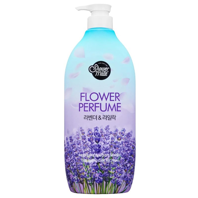 SHOWERMATE Flower Perfume Body Wash 40.57 fl oz / 1.2 L (Purple - Lavender & Lilac)