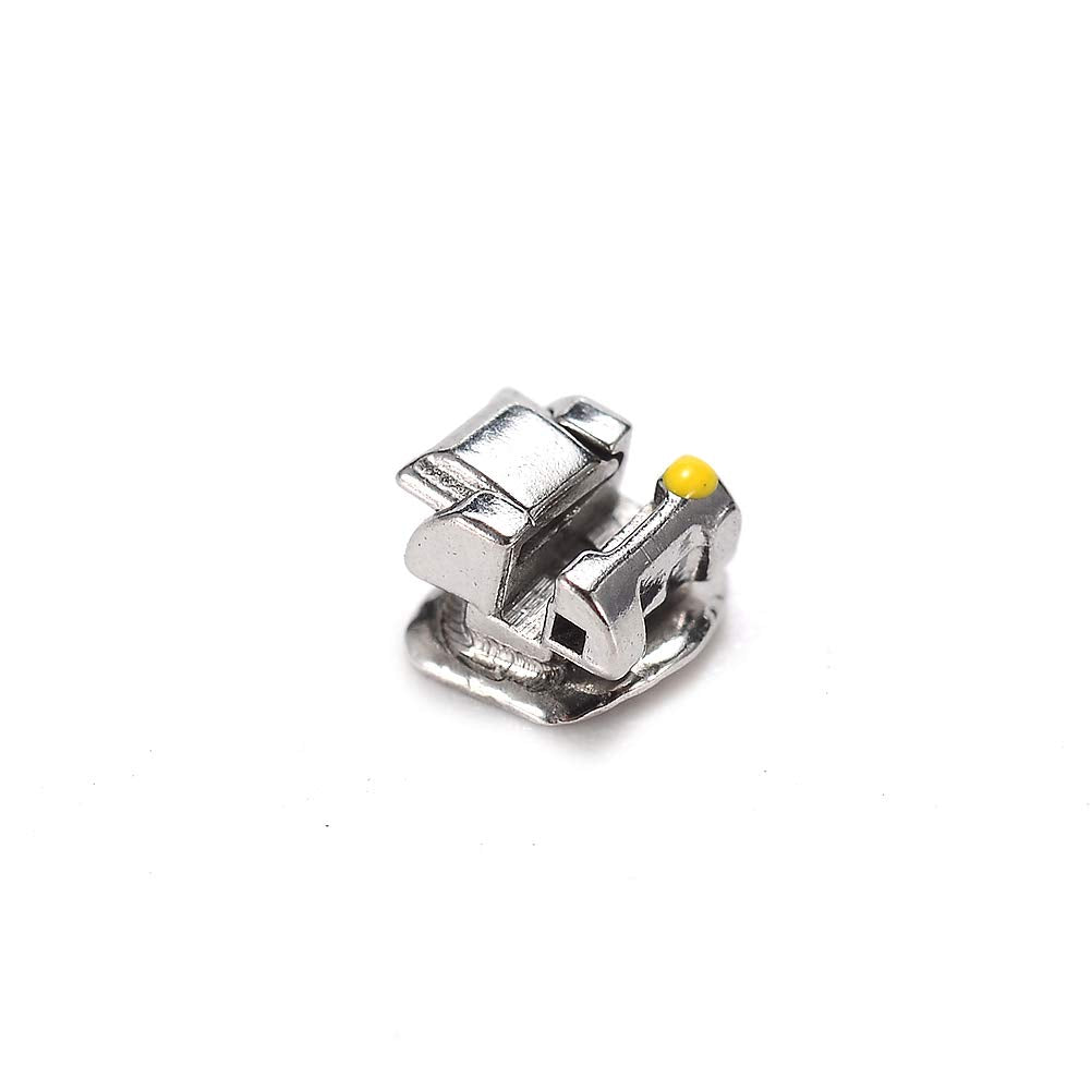 SNAWOP Orthodontic Self-Ligating Brackets 20PCS Dental Metal Braces with Open Tools Slot. Roth 022 3-4-5 with Hooks